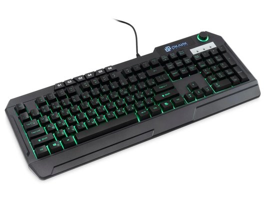 Клавиатура проводная игровая Oklick 715G черный